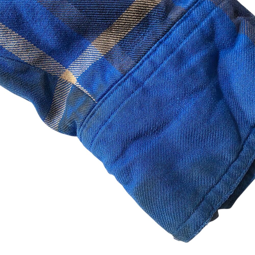 Nike 6.0 Plaid Flannel Shirt Mens Medium Blue Thrashed Grunge Skate - Picture 12 of 12